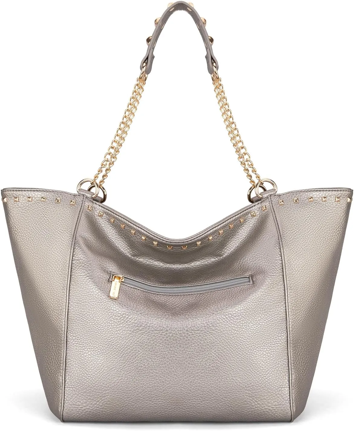 Montana West Large Tote Bag for Women Oversized Shoulder Purses with Chain Handbags