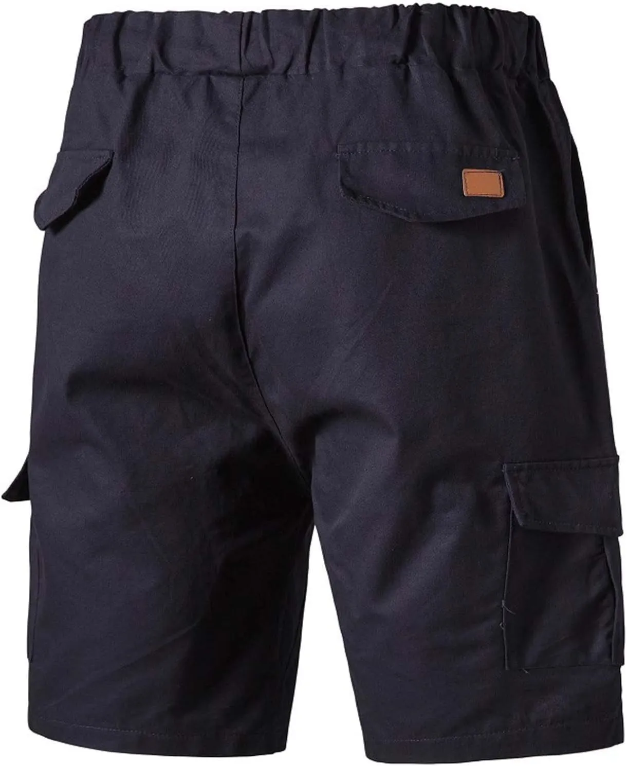 Muscularfit 6 Inch Inseam Shorts Men Cotton Linen Shorts with Pockets Slim Fit Drawstring Elastic Waist Summer Beach Shorts