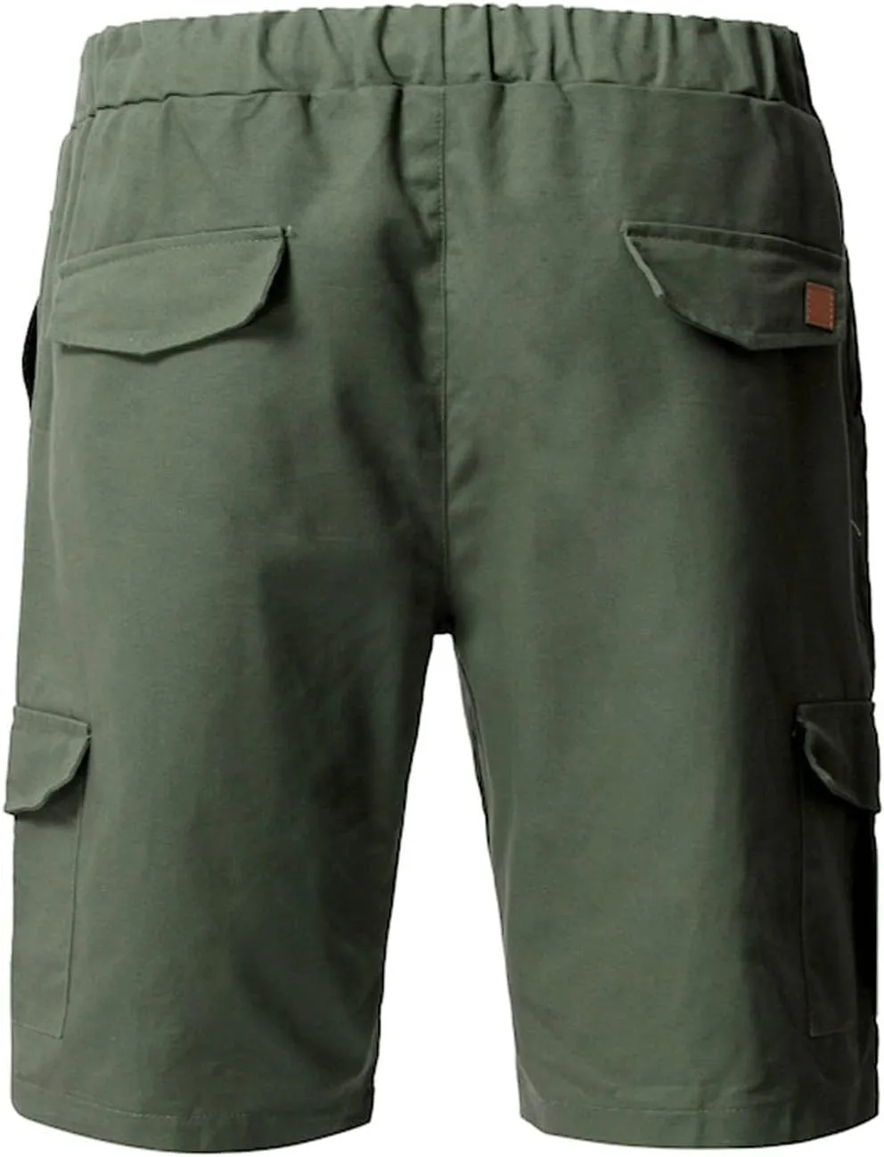 Muscularfit 6 Inch Inseam Shorts Men Cotton Linen Shorts with Pockets Slim Fit Drawstring Elastic Waist Summer Beach Shorts