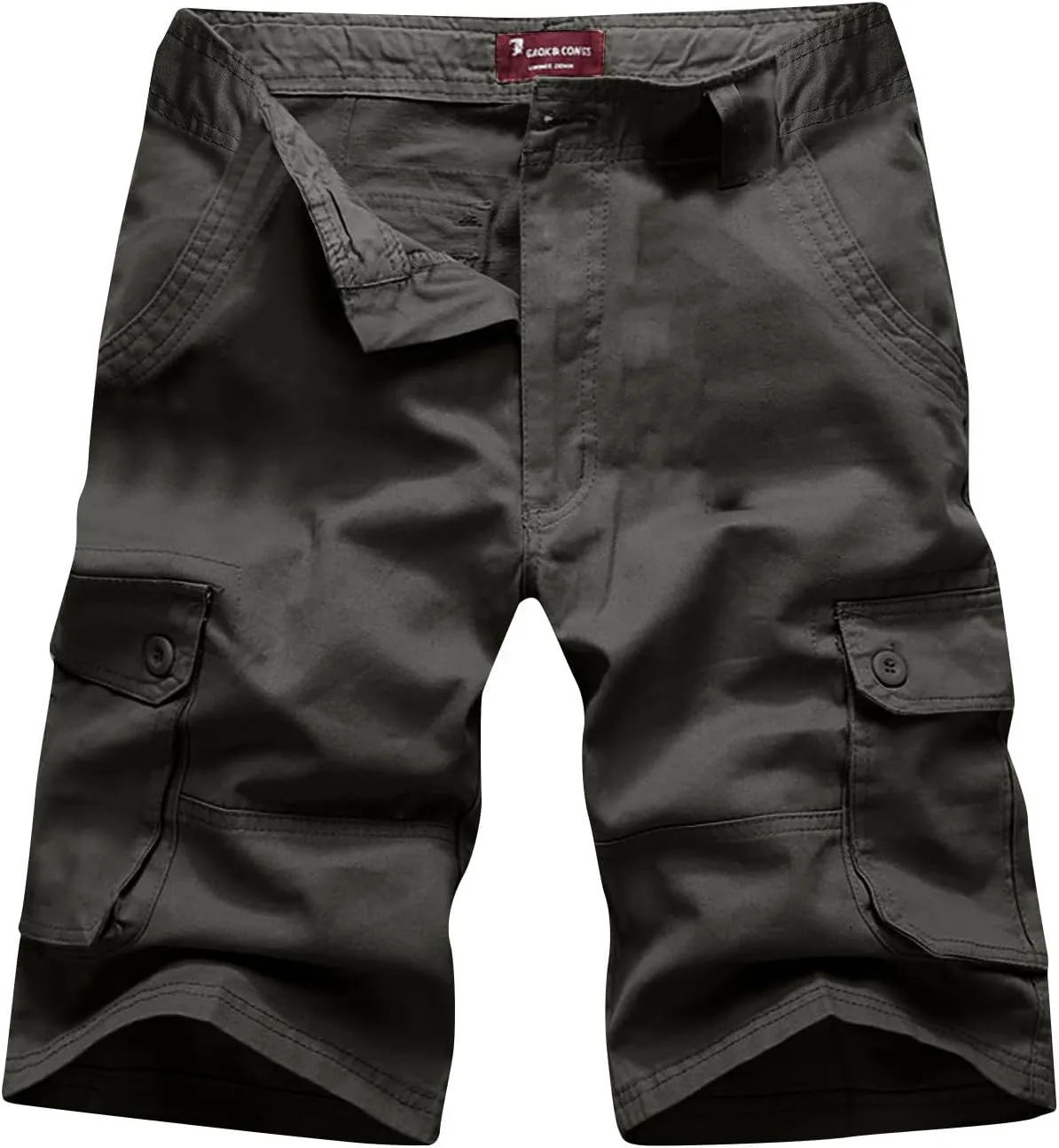 Muscularfit Men's Big and Tall Shorts Casual Fashion Outdoor Sports Cargo Shorts Loose Fit Multi Pockets Cotton Linen Shorts