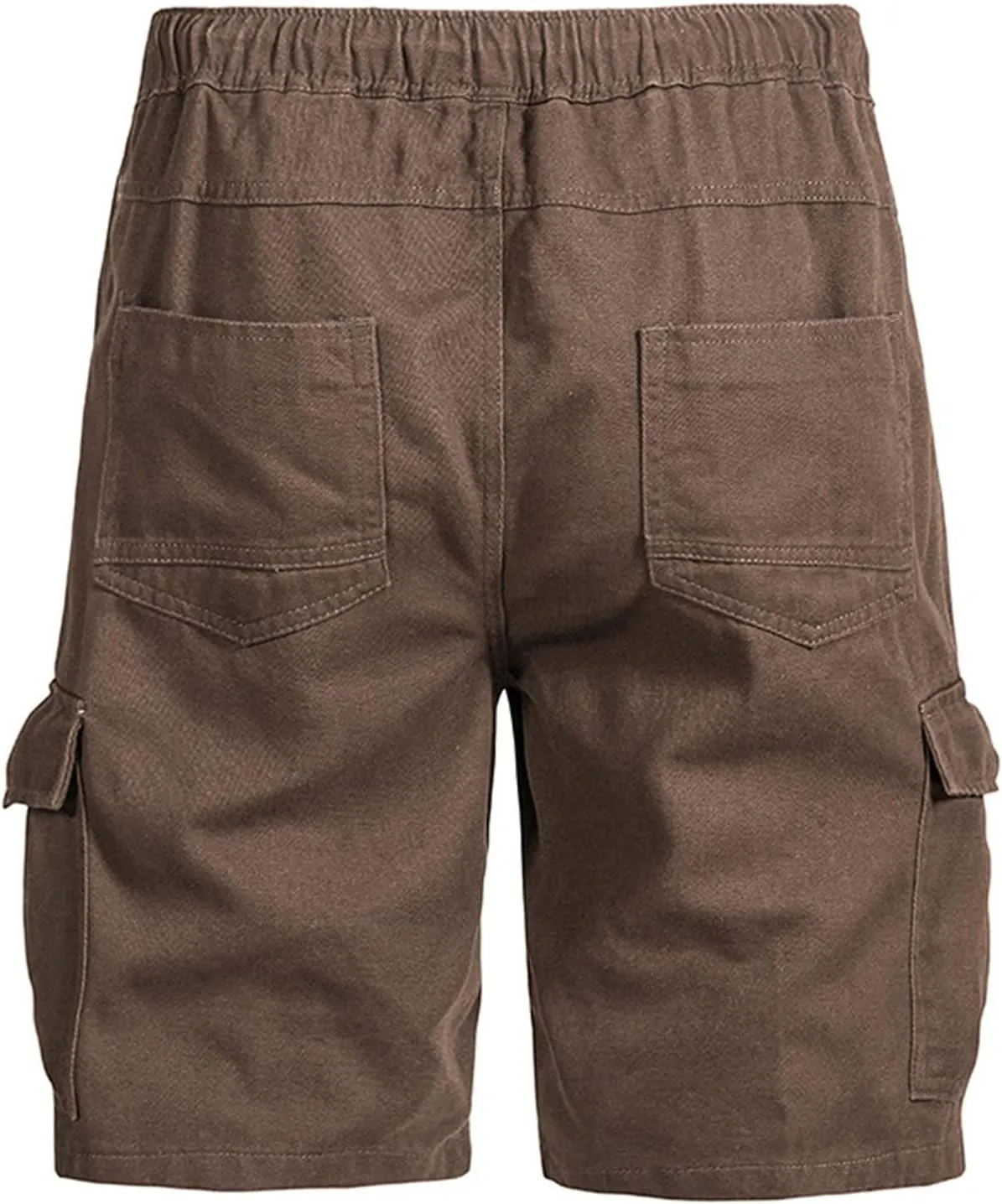 Muscularfit Slim Fit Shorts Men 2023 Causal Drawstring Elastic Waist Cargo Shorts 5" Inseam Pleat Front Summer Beach Shorts