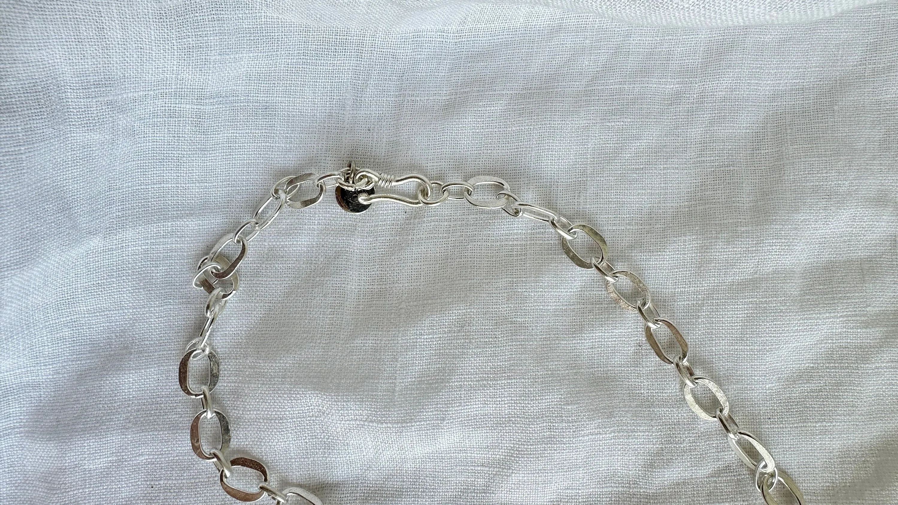 Natural Green Quartz Crystal Pendant Necklace. Sterling Silver. Atelier Aadya. Medicine Necklace. 2326