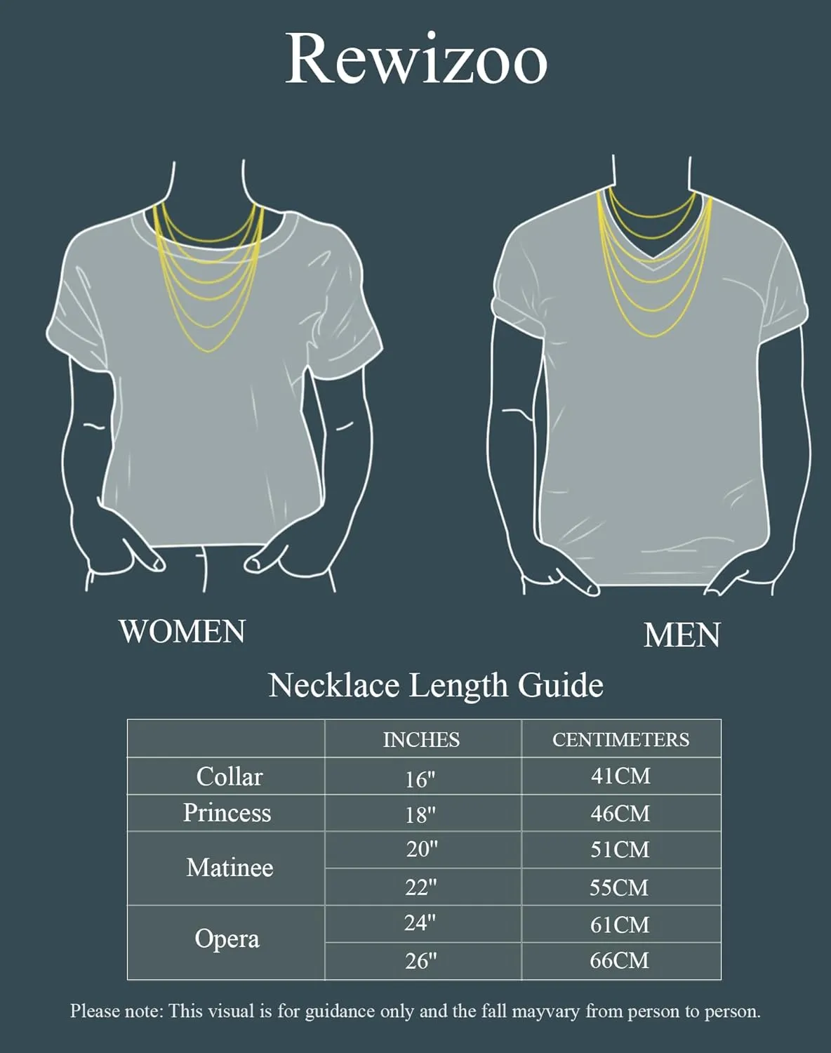 Necklaces 14k Gold Necklace for Women & Men 1.5mm Rope Chain for Women Dainty Gold Chain for Men Non-Tarnish Necklace Unisex Sizes 16-26 Inches