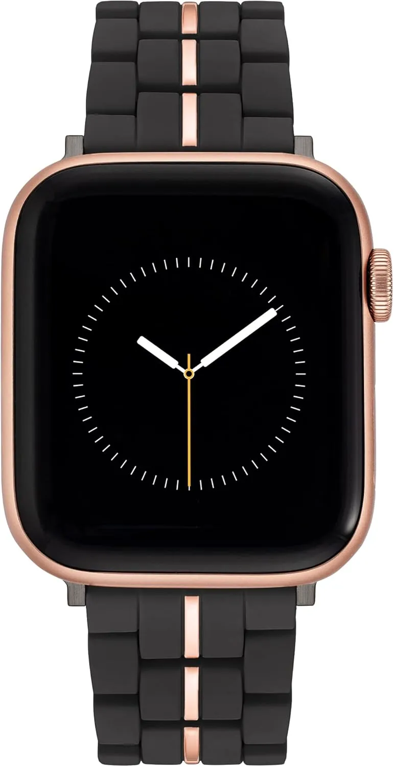 NINE WEST Fashion Rubberized Bracelet for Apple Watch Secure, Adjustable