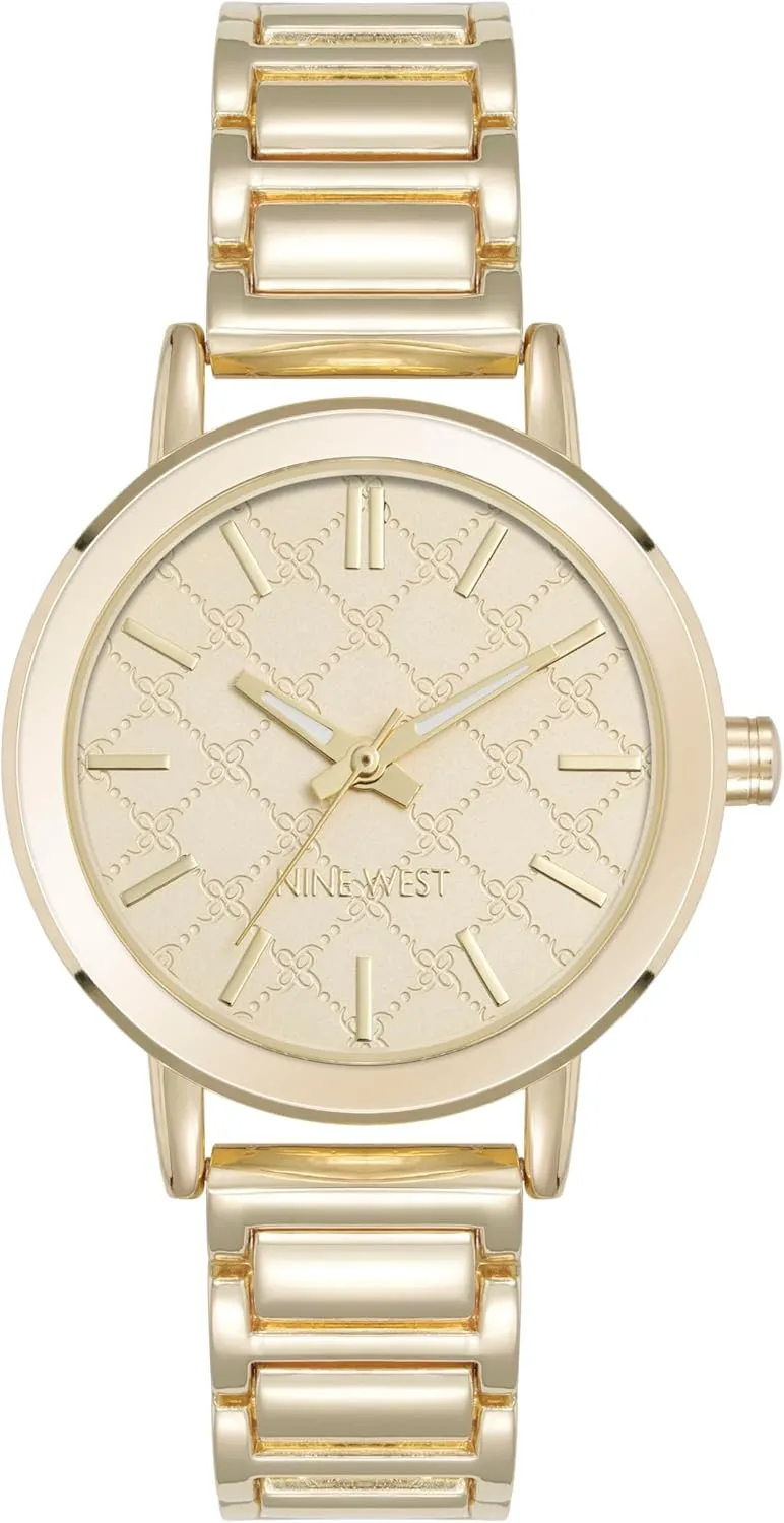 Nine West Women's Patterned Dial Bracelet Watch