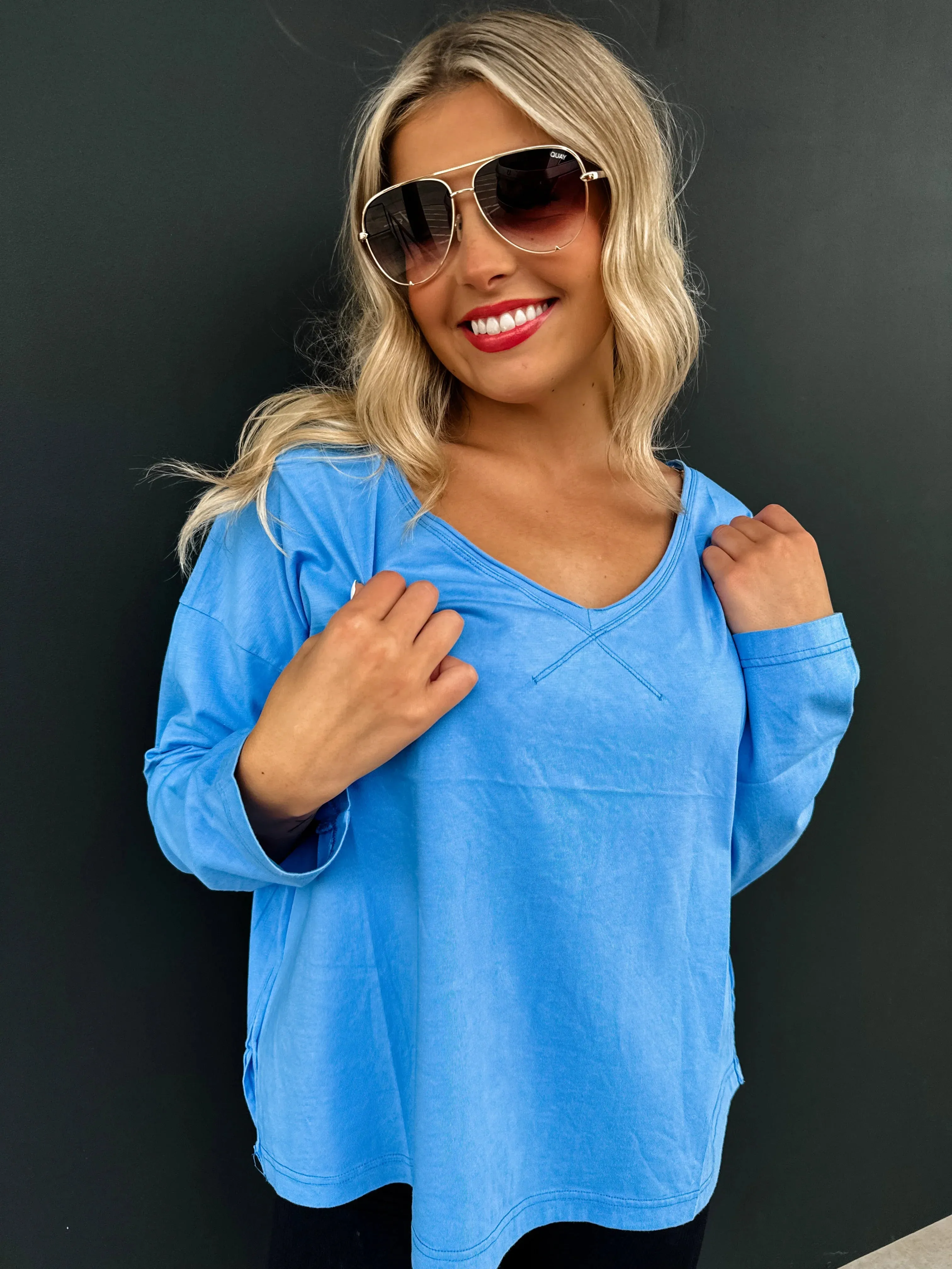 NOW IN STOCK: Parker Basic Washed Tee in Rusty Rose by Blakeley