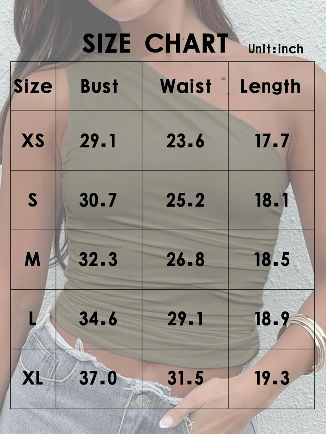 NTSWZYS Women One Shoulder Tank Tops Double Lined Sleeveless Going Out Shirts Slim Fit Ruched Tops Summer Fashion 2024