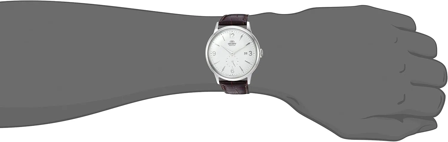 Orient Men's "Bambino Small Seconds" Japanese-Automatic Watch with Leather Strap, 21 mm