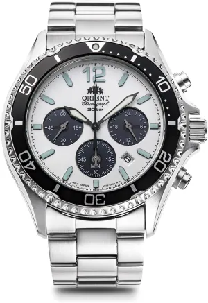Orient Men's Solar Panda Made in Japan Mako  Quartz Watch