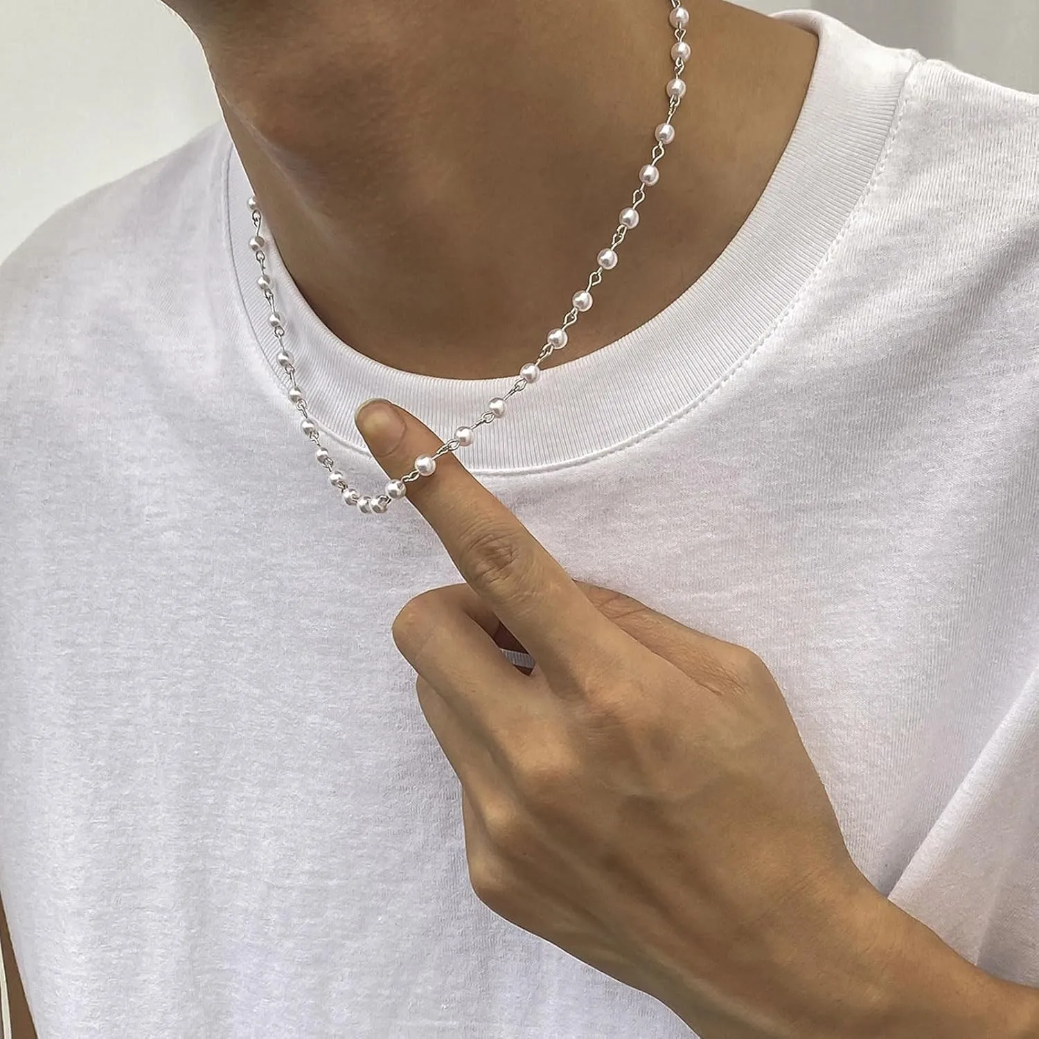 Pearl & Puka Shell Necklaces for Men - Tiger Eye Choker & Christmas Gifts