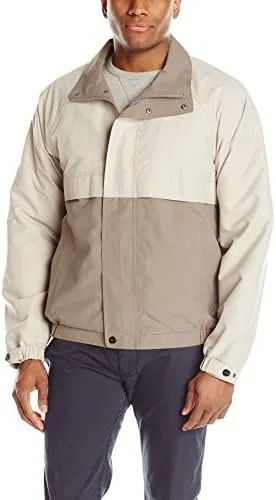 Perry Ellis Men's Microfiber Color Block Lightweight Jacket