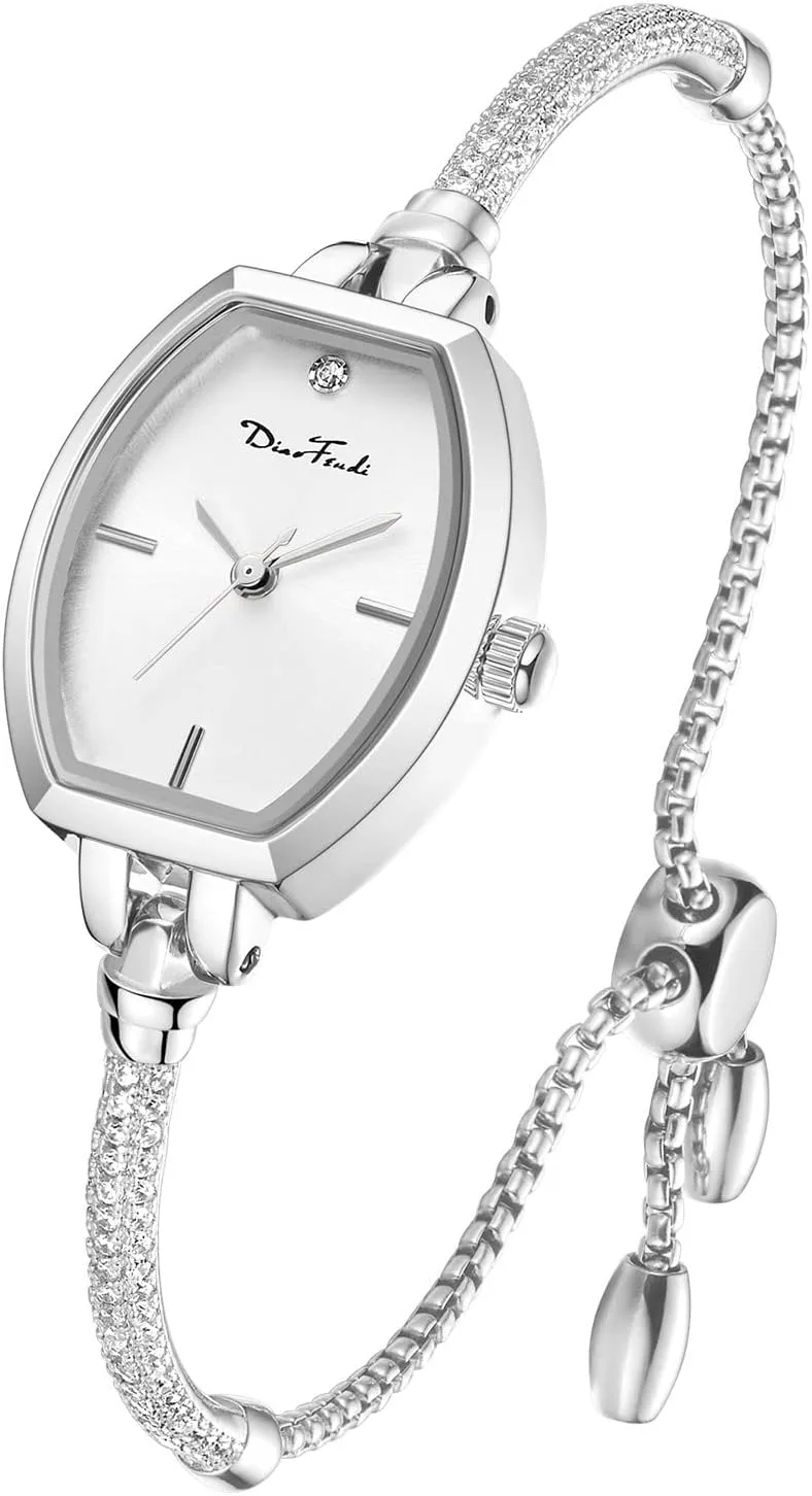 Petite Bracelet Watch for Women, Gifts for Girlfriend Diamond Dress Analog Watch Waterproof