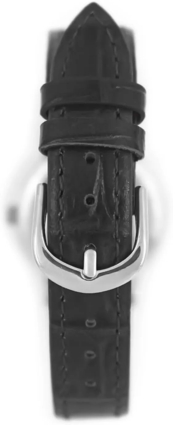 Peugeot Women 14K Plated Sun Moon Phase Vintage Dress Analog Watch with Leather Strap