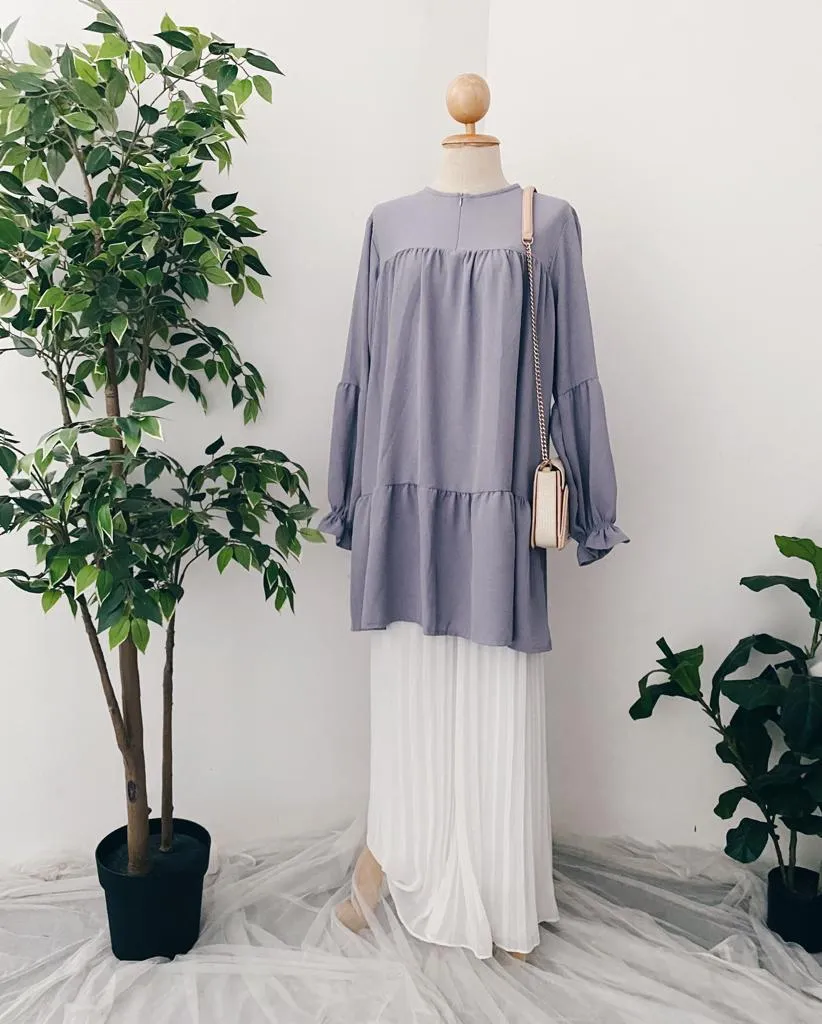 Plain Ruffle Tunic