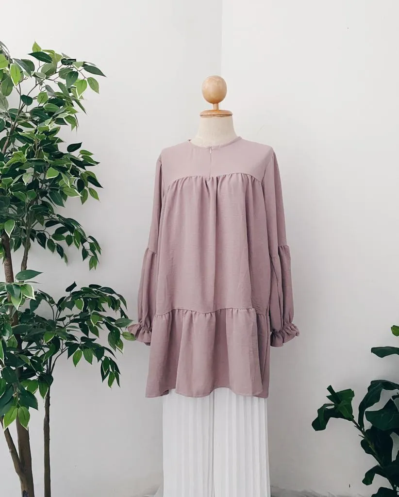 Plain Ruffle Tunic