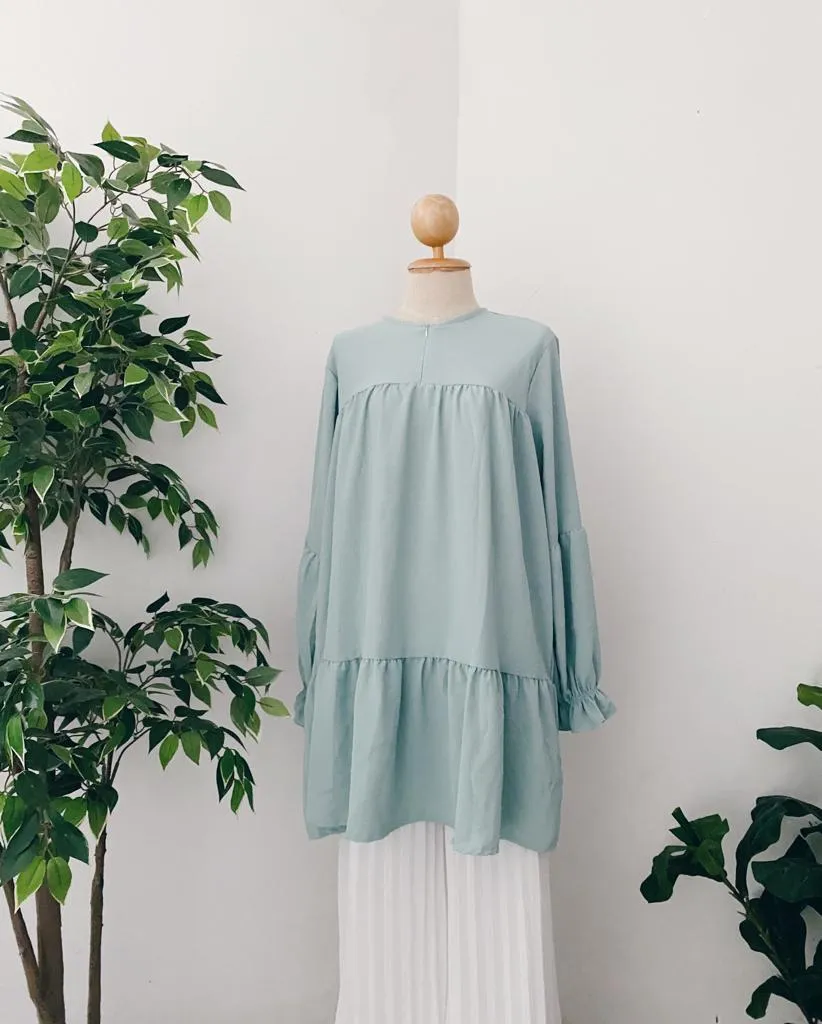 Plain Ruffle Tunic