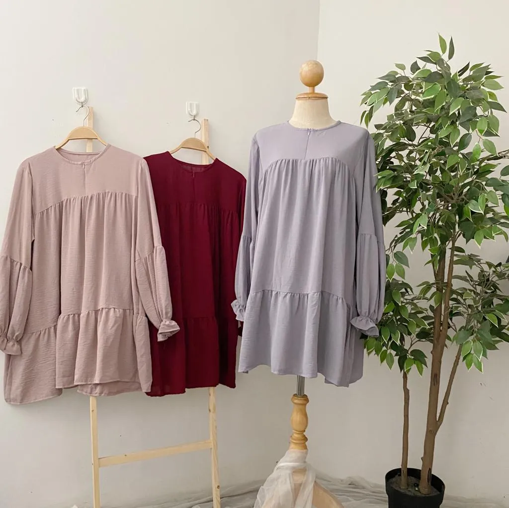 Plain Ruffle Tunic