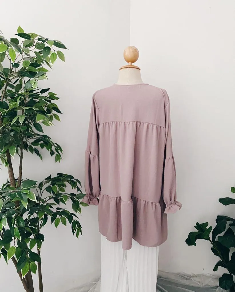 Plain Ruffle Tunic