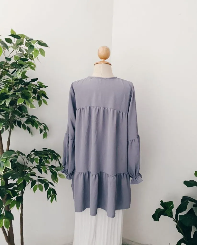 Plain Ruffle Tunic