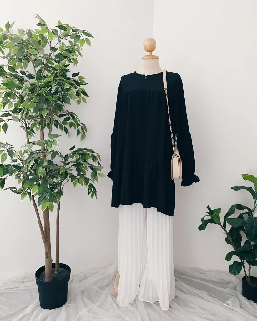 Plain Ruffle Tunic
