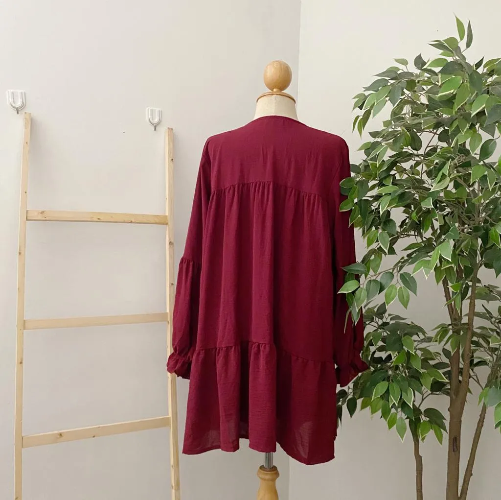Plain Ruffle Tunic