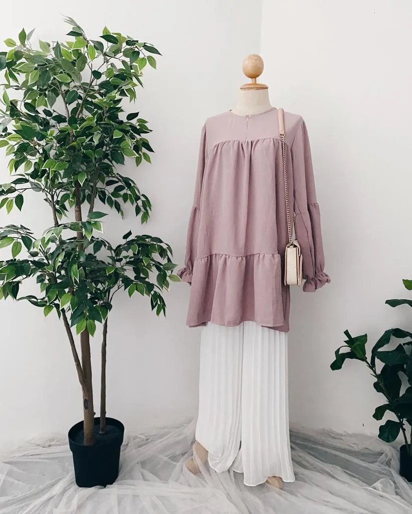 Plain Ruffle Tunic