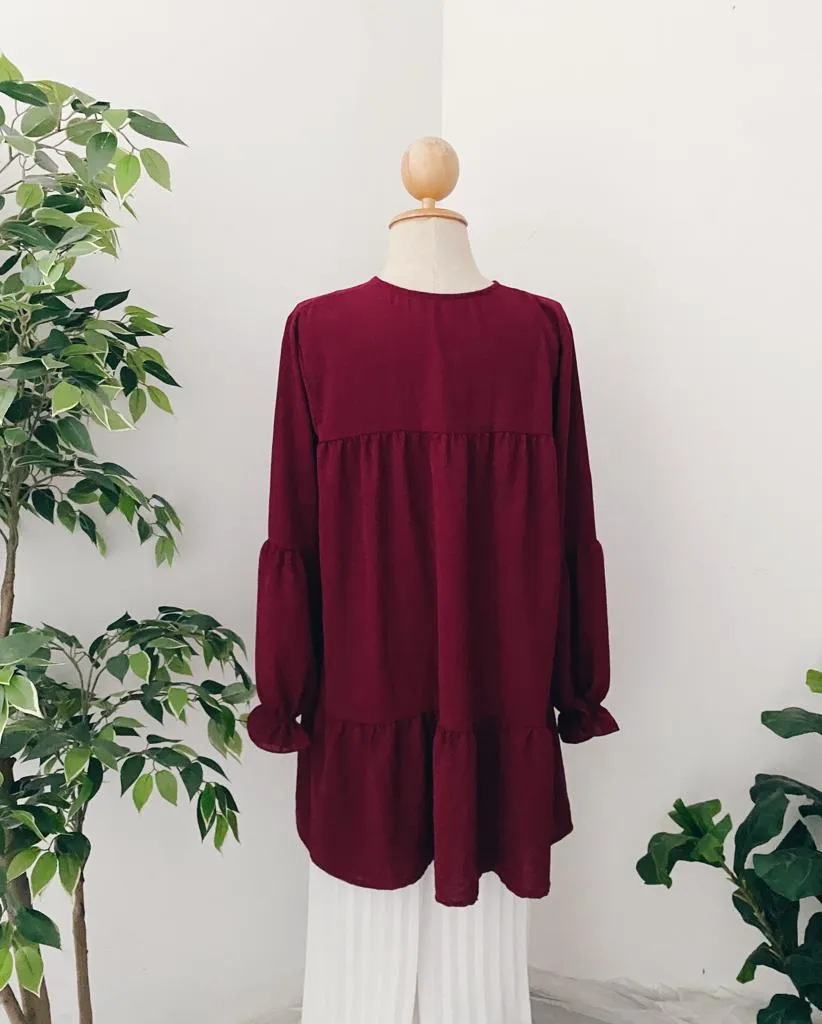Plain Ruffle Tunic
