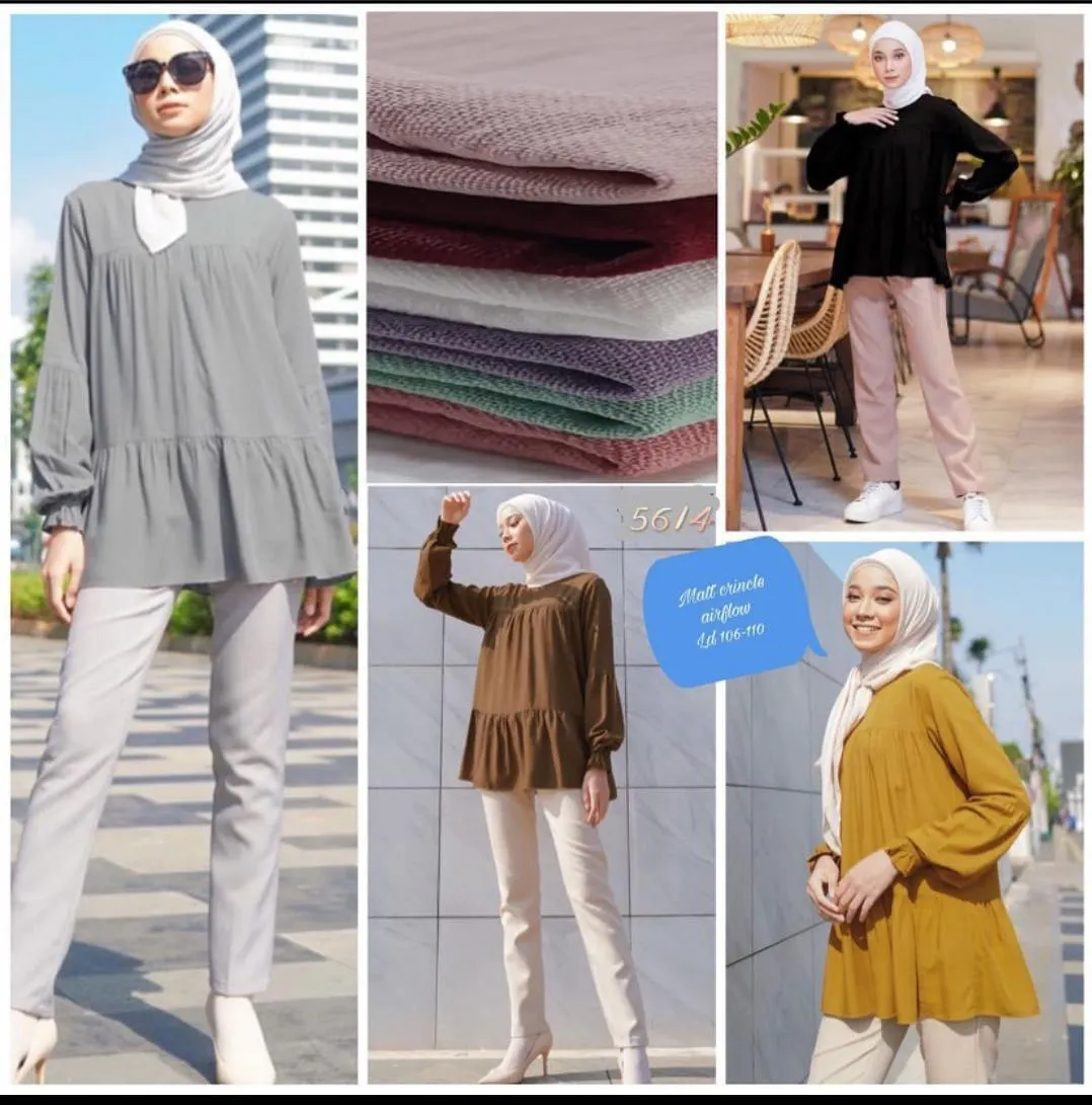 Plain Ruffle Tunic