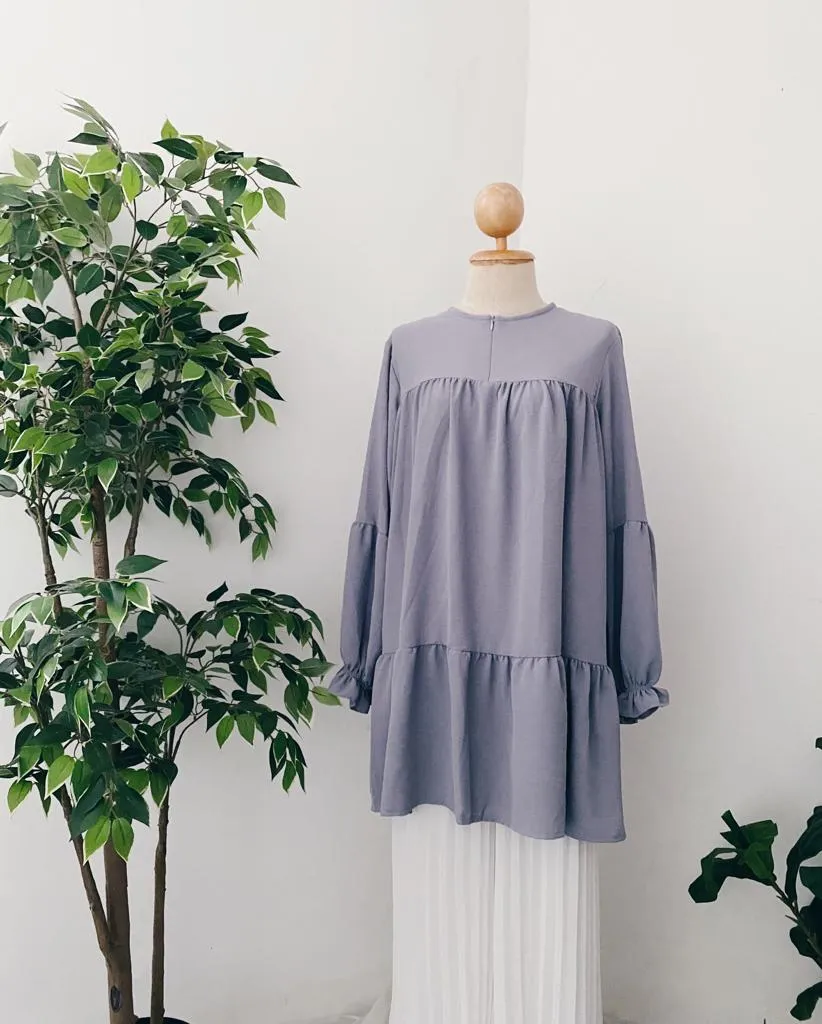 Plain Ruffle Tunic