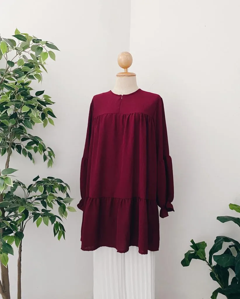 Plain Ruffle Tunic