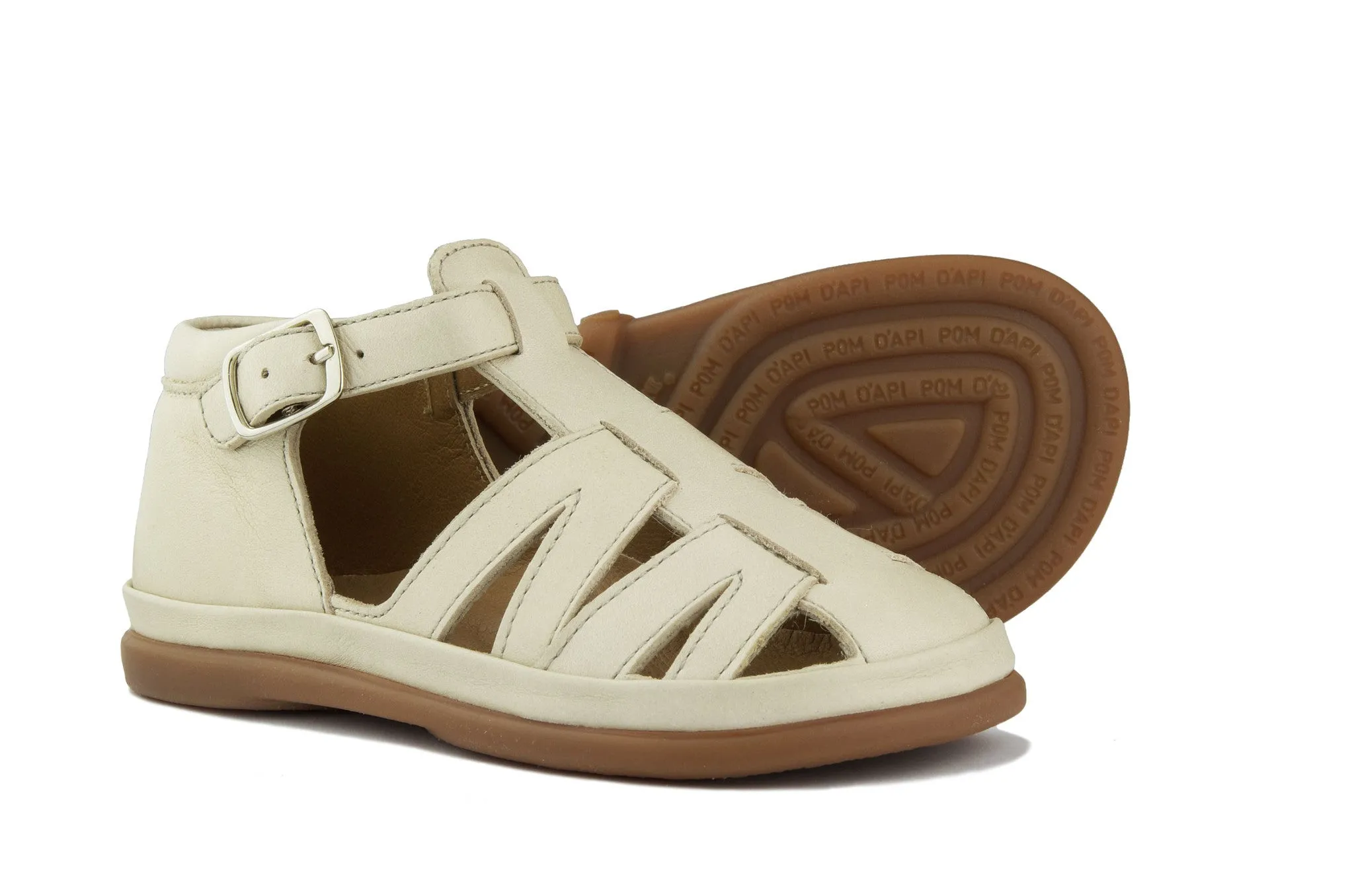 Pom d'Api Unisex Off White Sandal