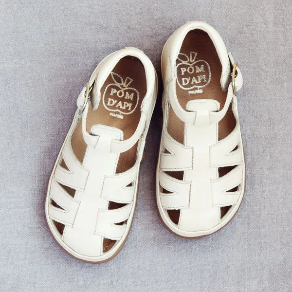 Pom d'Api Unisex Off White Sandal