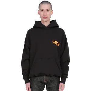 Purple Brand Heavy Dry Fleece Pullover Hoody Black Beauty/Orange