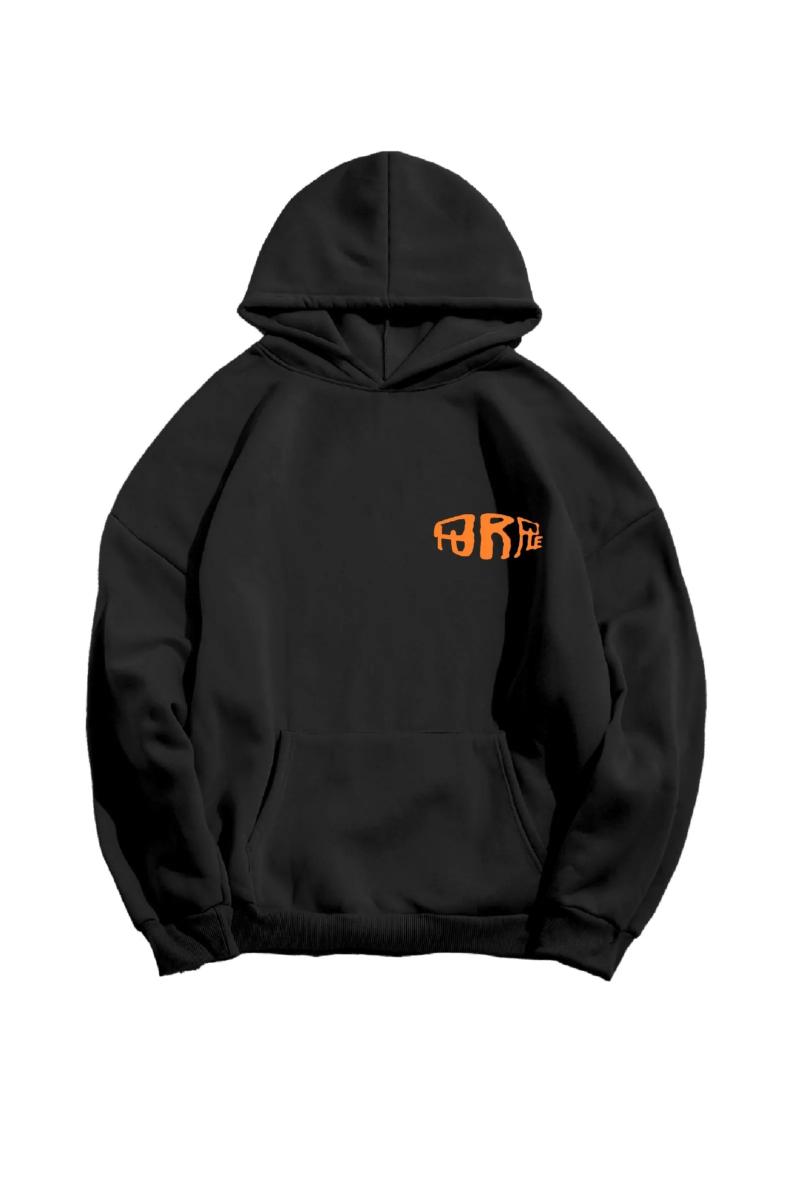 Purple Brand Heavy Dry Fleece Pullover Hoody Black Beauty/Orange