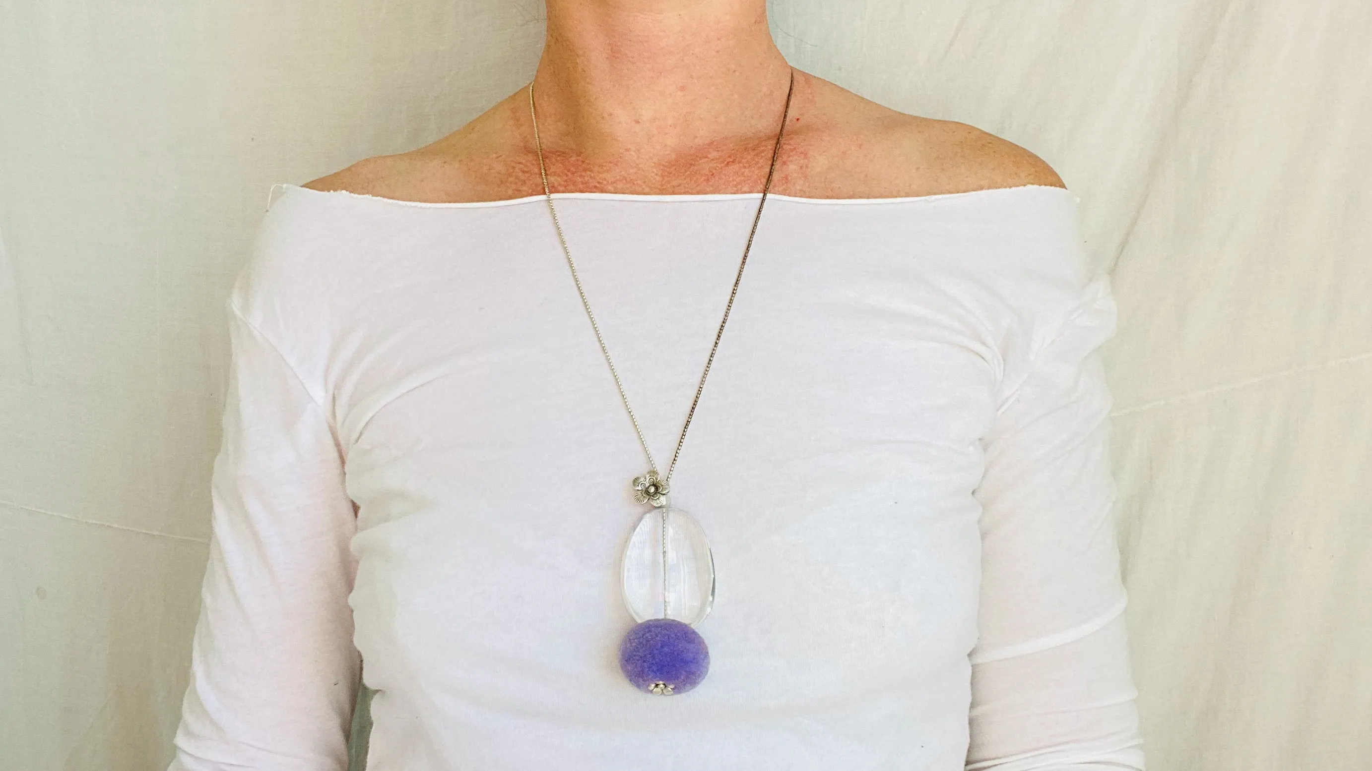 Quartz & Silver Pendant Necklace. Atelier Aadya. Sterling Silver. 1268.