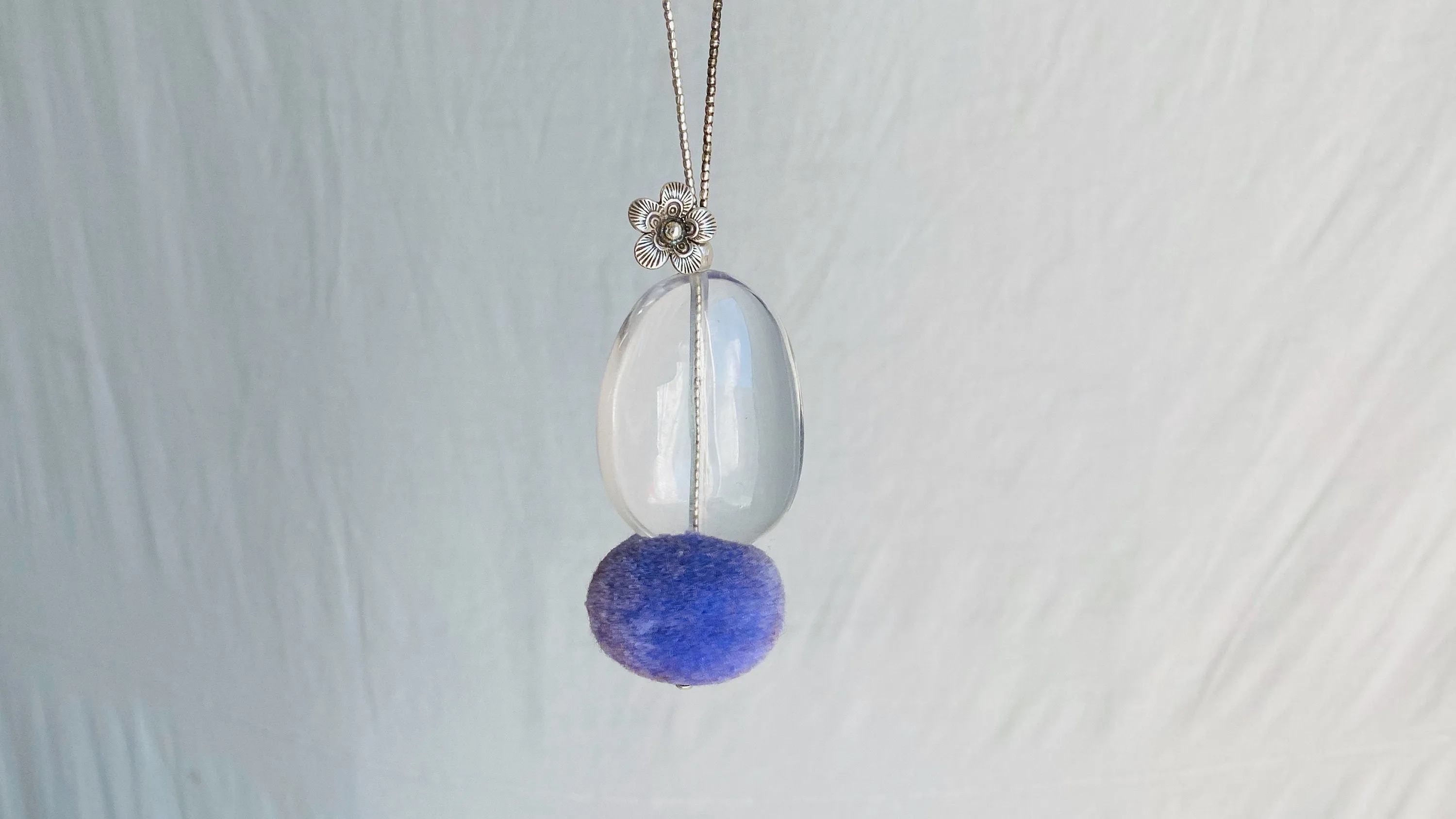 Quartz & Silver Pendant Necklace. Atelier Aadya. Sterling Silver. 1268.