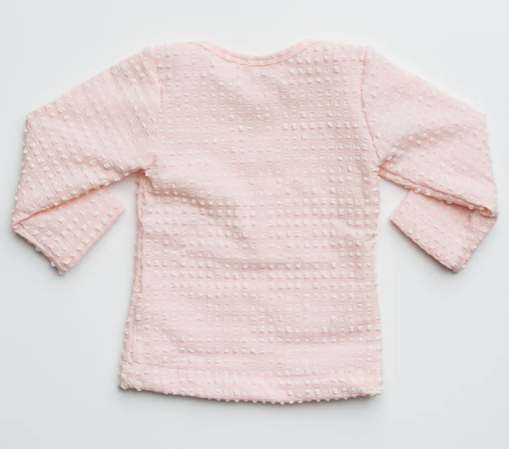 Rashie Top in Rose Quartz Gingham