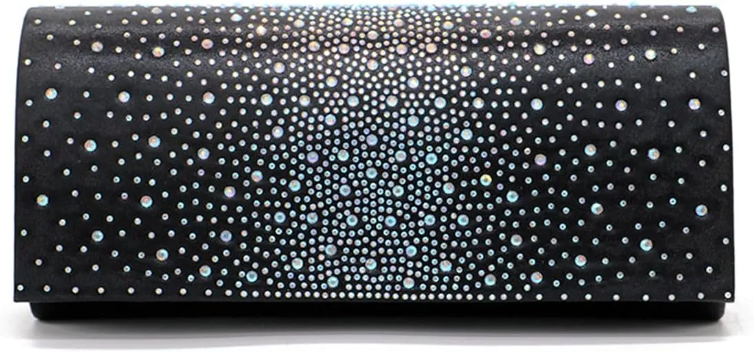 Rhinestone Evening Bag for Women Sparkling Crystal Handbag Envelope Flap Clutch Bridal Wedding Purse