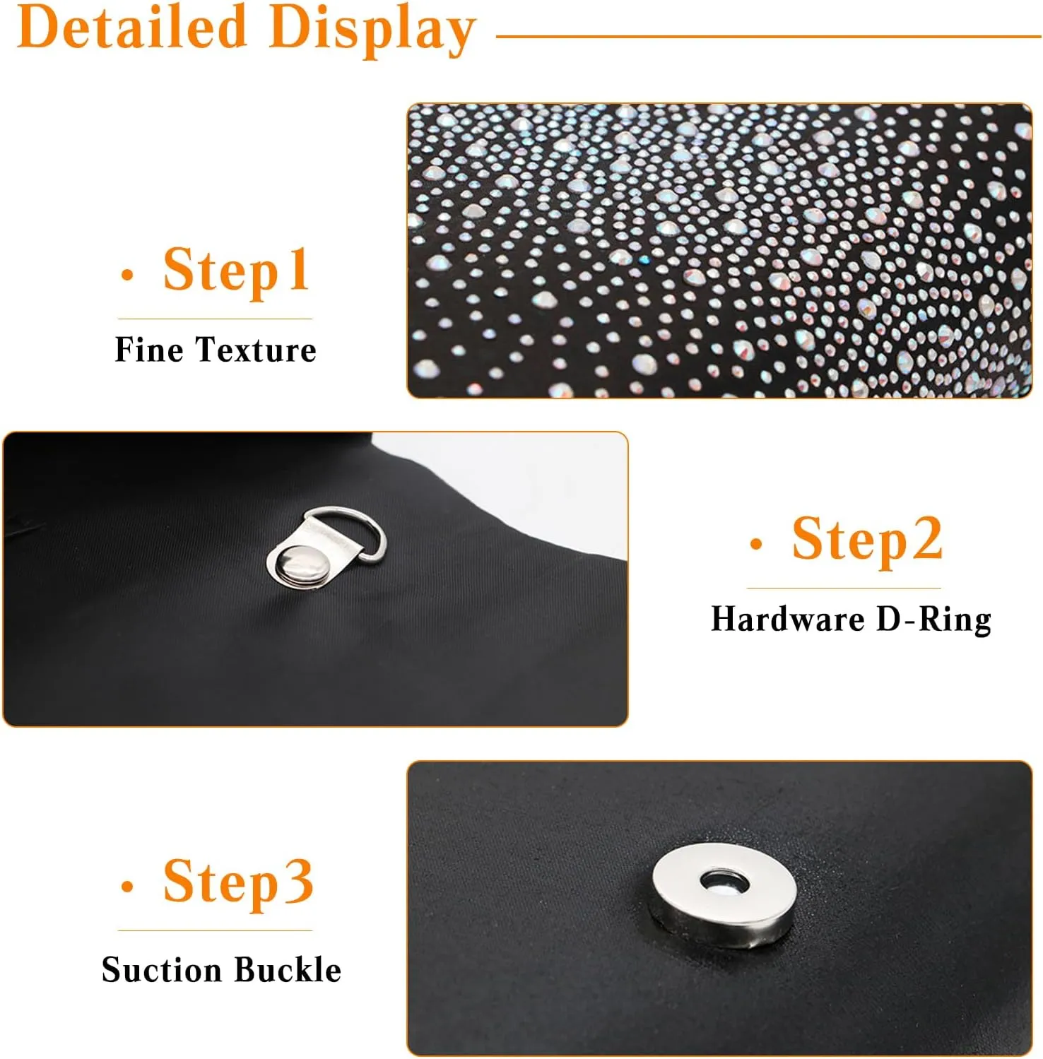 Rhinestone Evening Bag for Women Sparkling Crystal Handbag Envelope Flap Clutch Bridal Wedding Purse