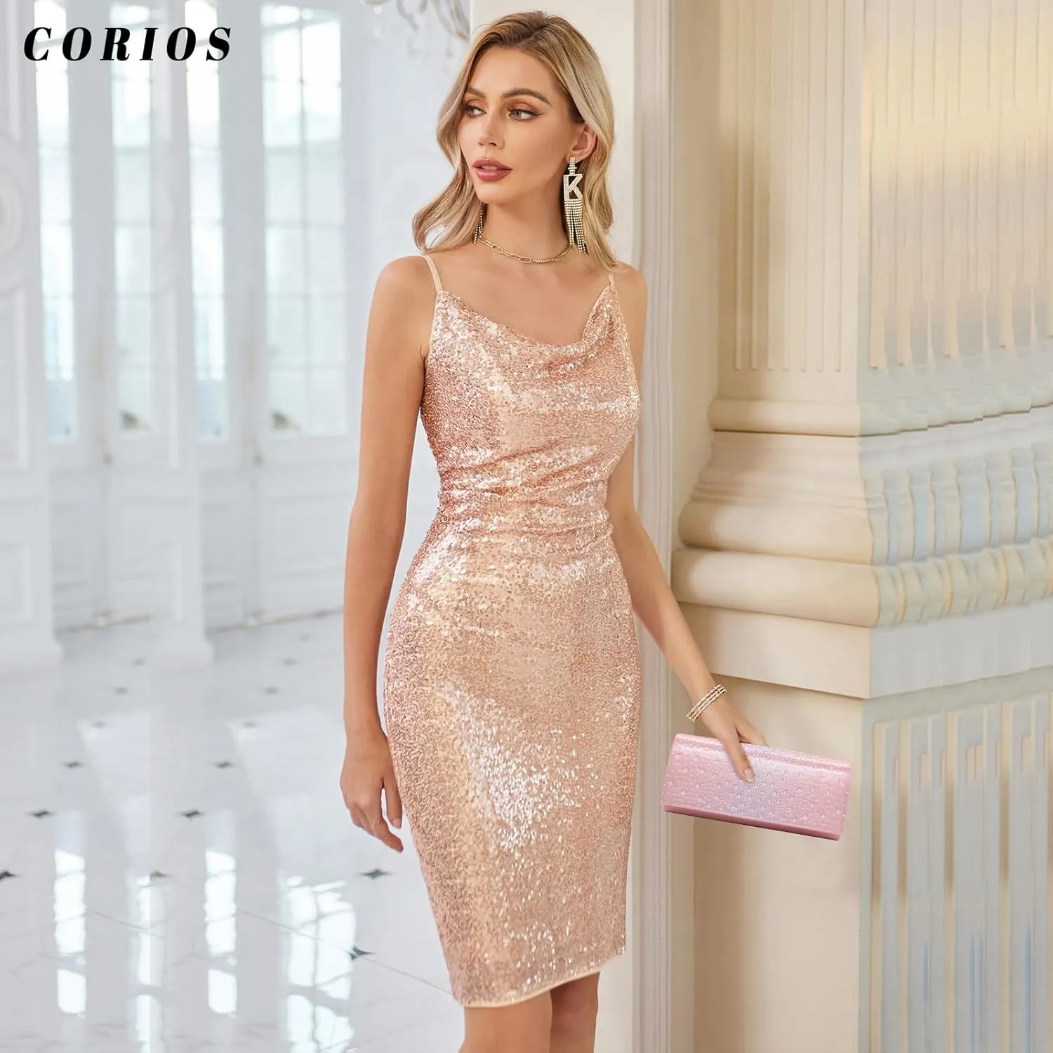 Rhinestone Evening Bag for Women Sparkling Crystal Handbag Envelope Flap Clutch Bridal Wedding Purse