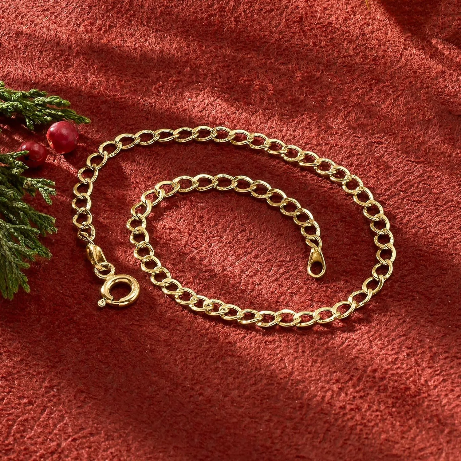 RS Pure by Ross-Simons Italian 3mm 14kt Yellow Gold Curb-Link Bracelet