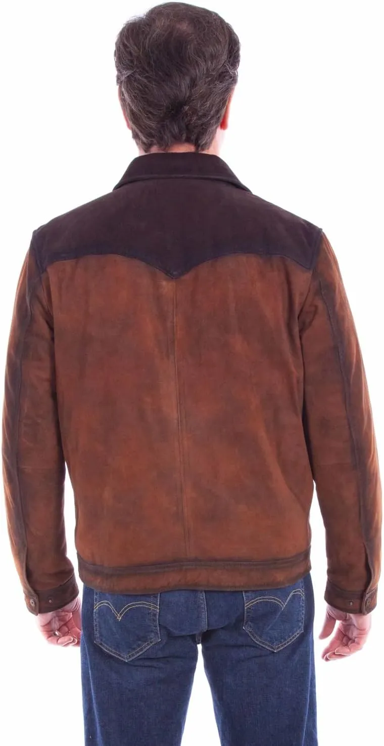 Scully Men's Burnished Suede Color Block Jacket - 2026-82
