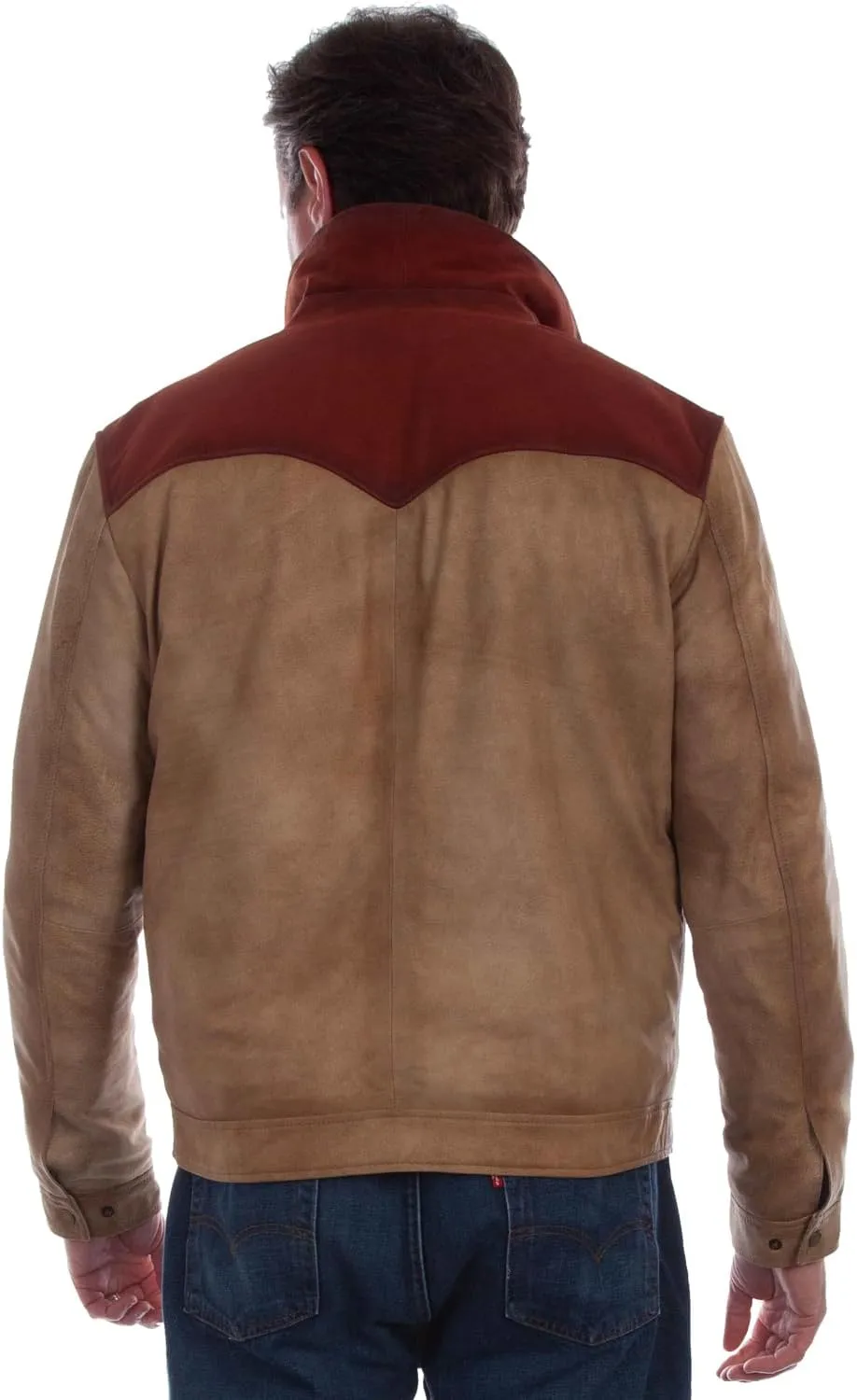Scully Men's Burnished Suede Color Block Jacket - 2026-82
