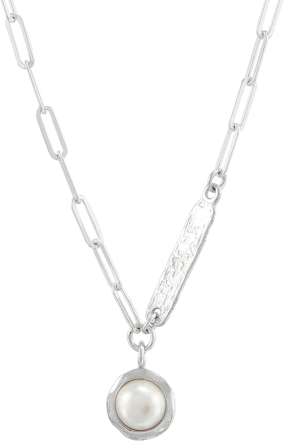 Silpada 'Sweet and Stylish' Sterling Silver Freshwater Pearl Pendant Necklace, 16"   2"