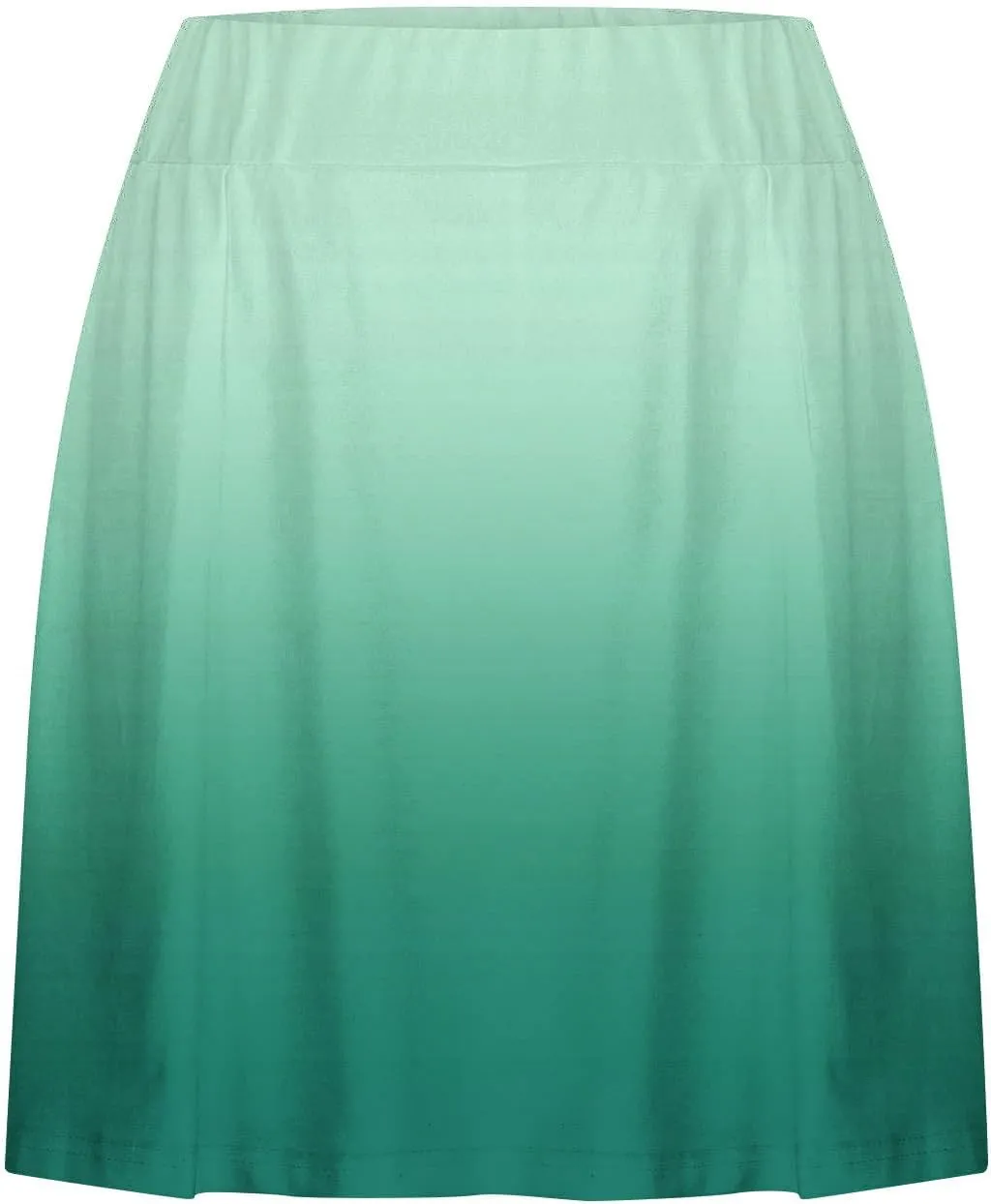 Skirts for Women Trendy Gradient Workout Sports Skirt Tummy Control Skirt Elastic High Waisted Casual Mini Skirt