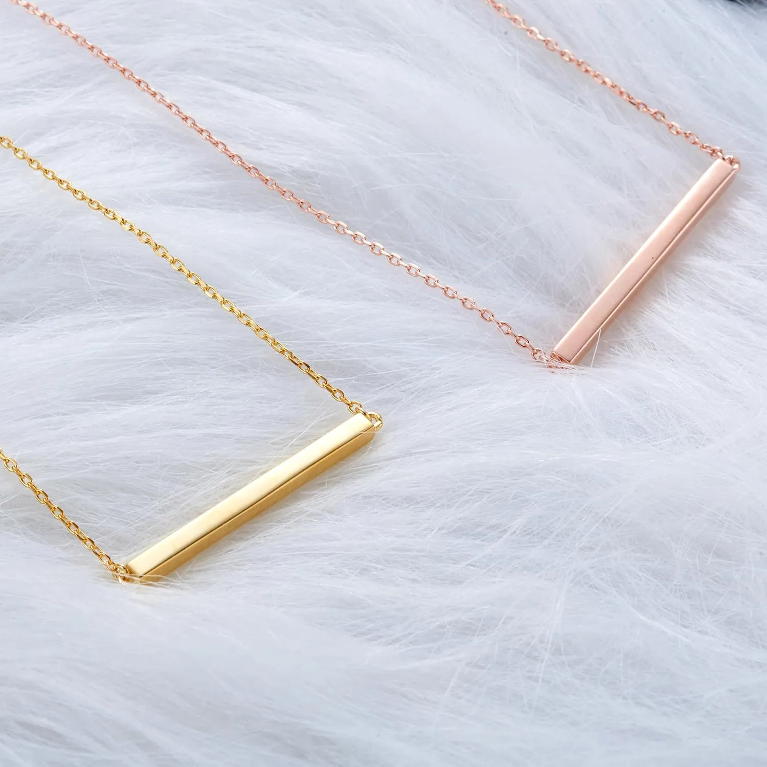 S.Leaf Gold Choker Necklace for Women Sterling Silver Dainty Gold Plated Bar Necklace Best Friend Birthday Gifts for Women Trendy Sister Mom Wife Womens Her Friend Party
