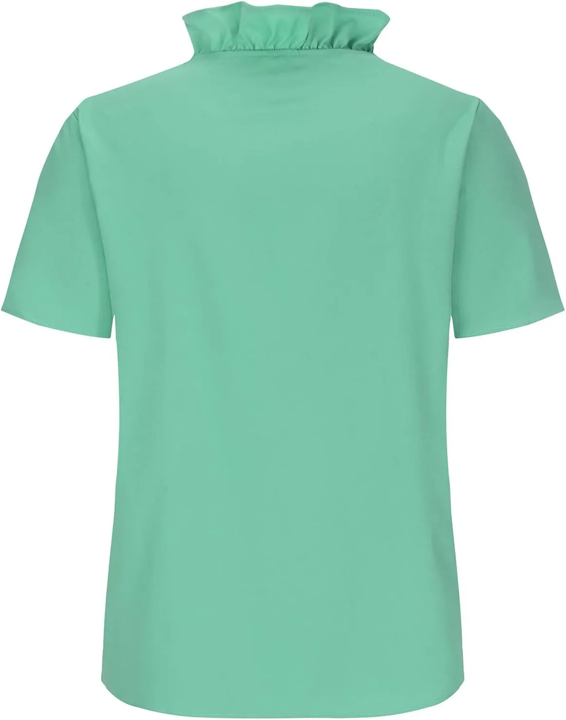 Sleeveless Short Sleeve Tshirts for Women Summer Fall Ruffle V Neck Flower Loose Fit Long Tops Shirt Women 2024
