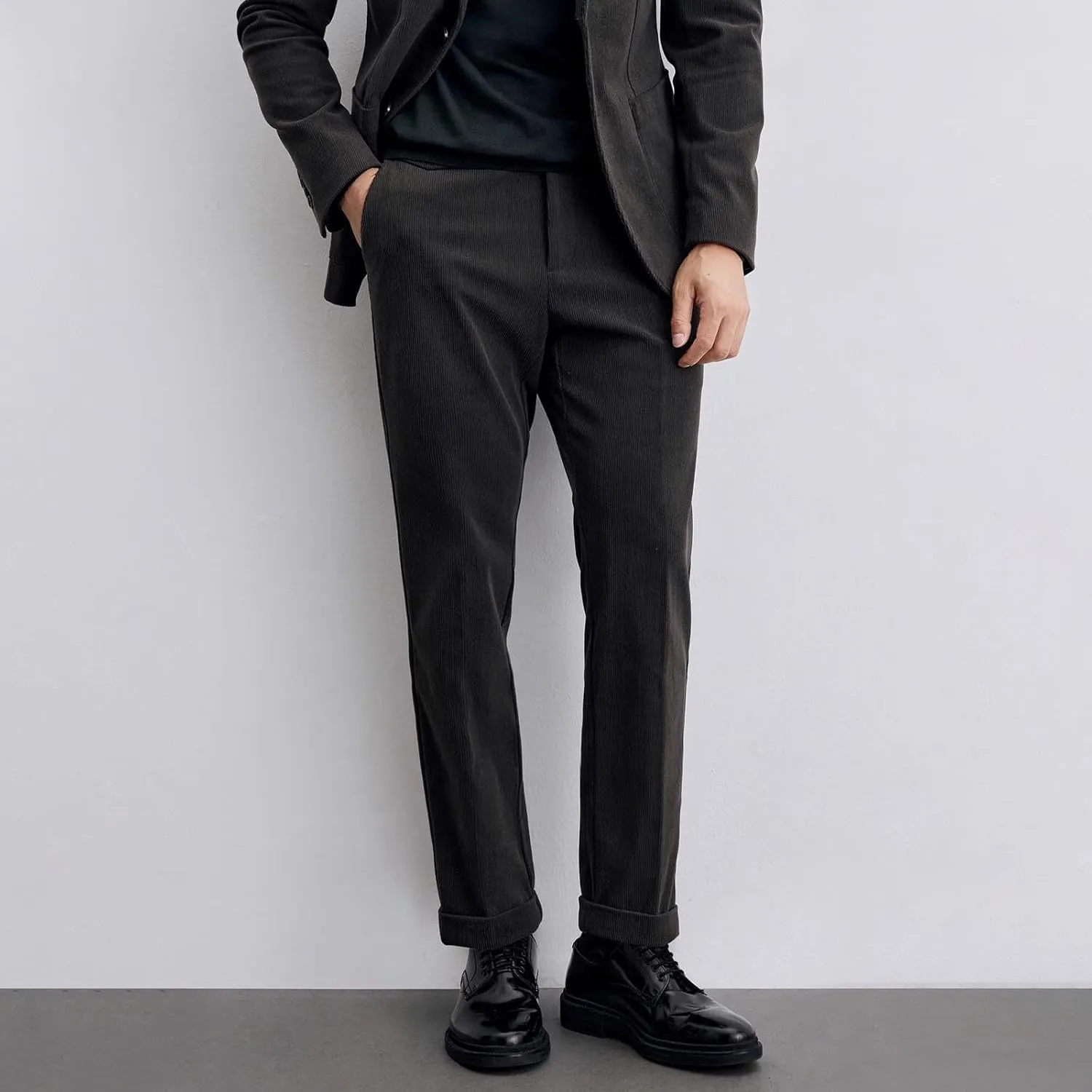 Slim Fit Slacks for Men Dress Pants Casual Business Trousers Lightweight Bottoms Workwear Office