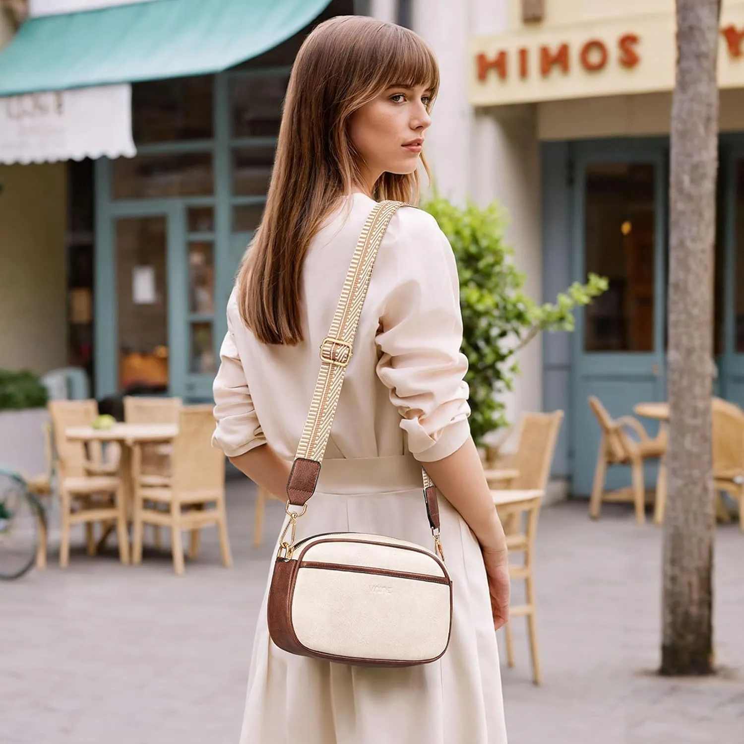 Sling Bag Crossbody Bags for Women: Leather Small Sling Backpack with 3 Pocket Fanny Packs Chest Bag for Dating Travel