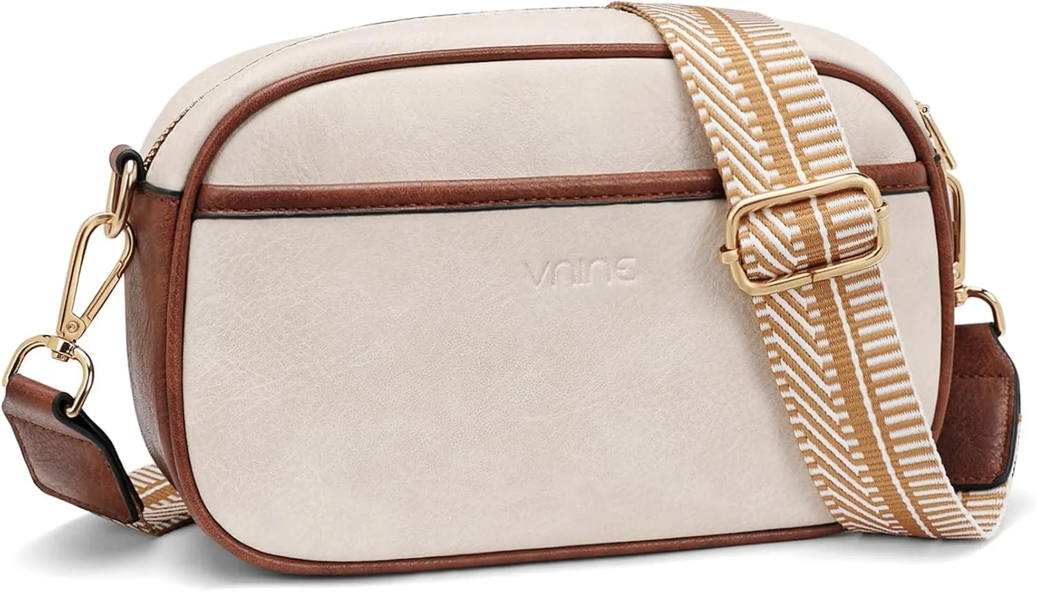 Sling Bag Crossbody Bags for Women: Leather Small Sling Backpack with 3 Pocket Fanny Packs Chest Bag for Dating Travel